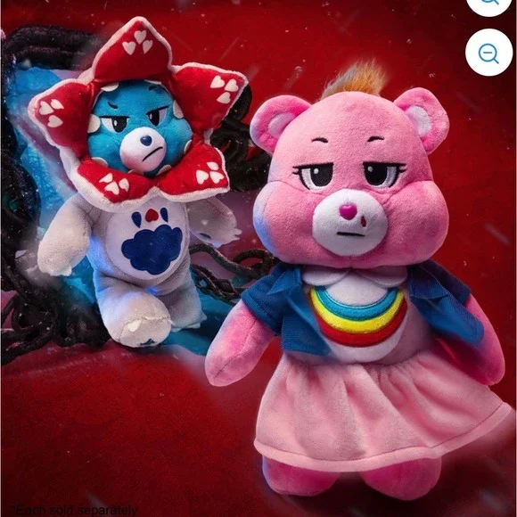 Netflix Stranger Things x Care Bear Cheer Bear Eleven Plush - Picture 8 of 10